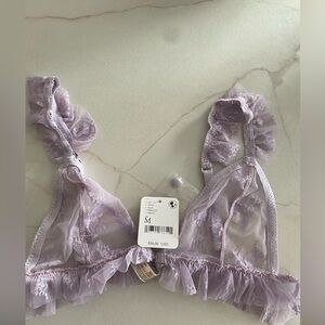 Free People Frilly Triangle Bralette NWT